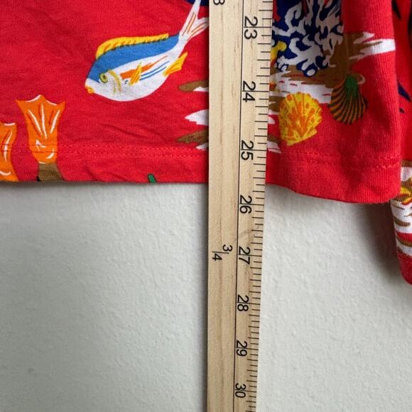 Polo Ralph Lauren Scuba Bear Red Long Sleeve Tee - Size Medium - Picture 9 of 9